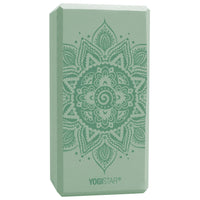 Yoga block yogiblock® basic - art collection - spiral mandala - velvet mint