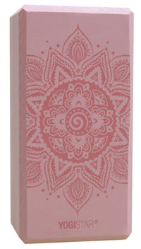 Yogablock yogiblock® basic - art collection - spiral mandala - velvet rose - YOGISHOP
