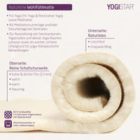 Yogamatte yogimat® natur - Schurwolle - YOGISHOP