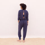 Yoga-Shirt 3/4 Frida nightblue - Onesize - YOGISHOP