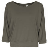 Yoga shirt 3/4 Frida olive - Onesize