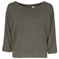 Yoga-Shirt 3/4 Frida olive - Onesize