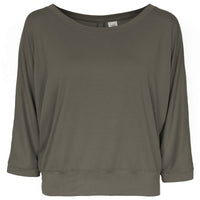 Yoga-Shirt 3/4 Frida olive - Onesize