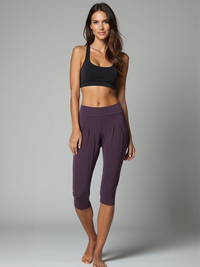 3/4 Pants "rheia" - velvet plum - YOGISHOP