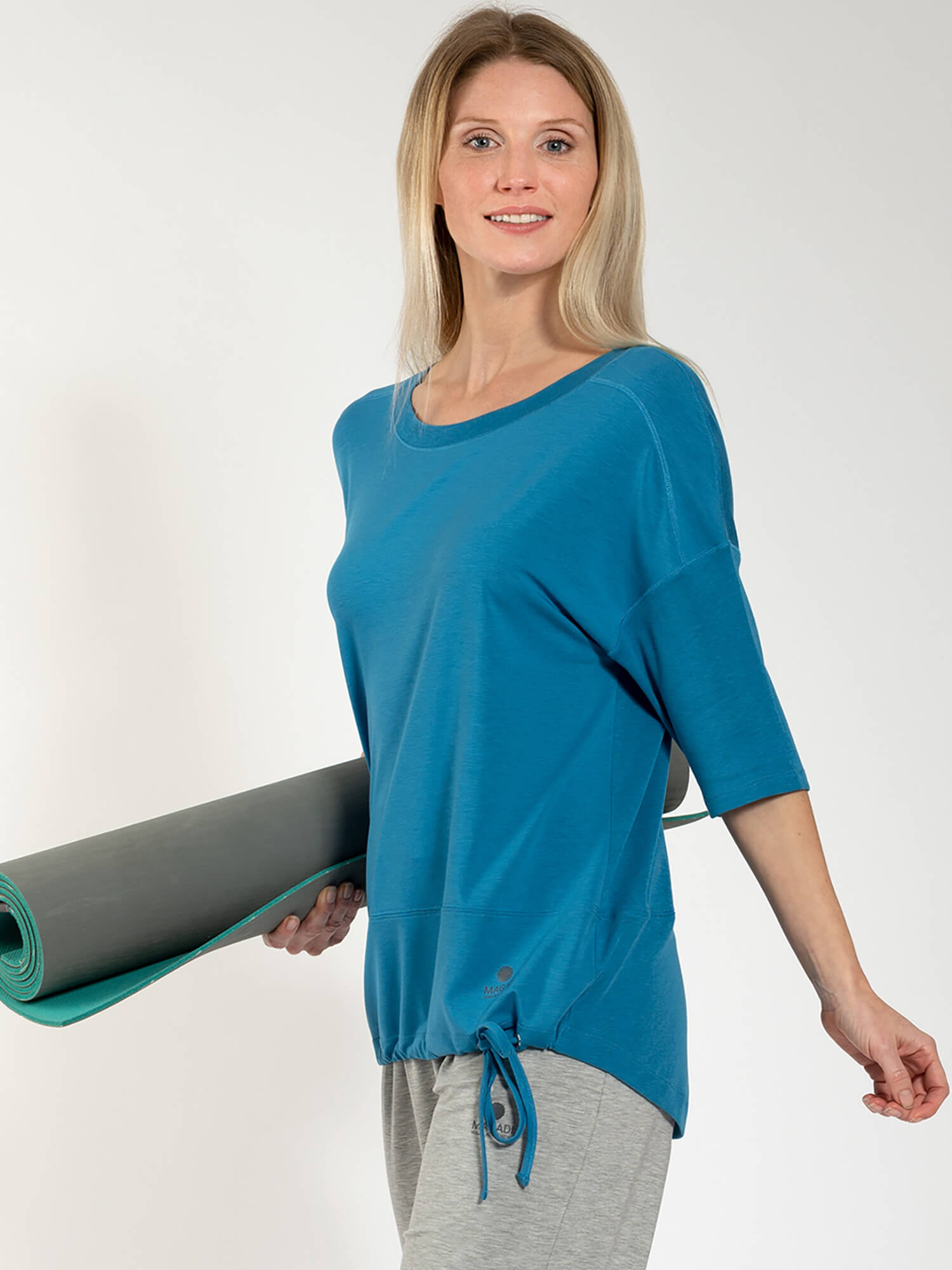 Yoga Shirt Sara - Aqua - YOGISHOP