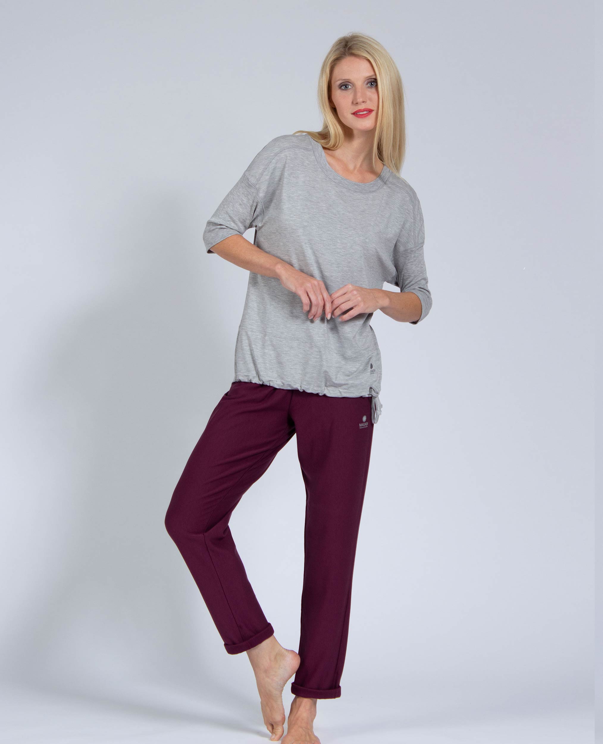 Yoga Shirt Sara - grey - YOGISHOP