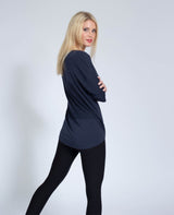 Yoga-Shirt Sara - navy - YOGISHOP