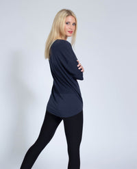 Yoga-Shirt Sara - navy - YOGISHOP