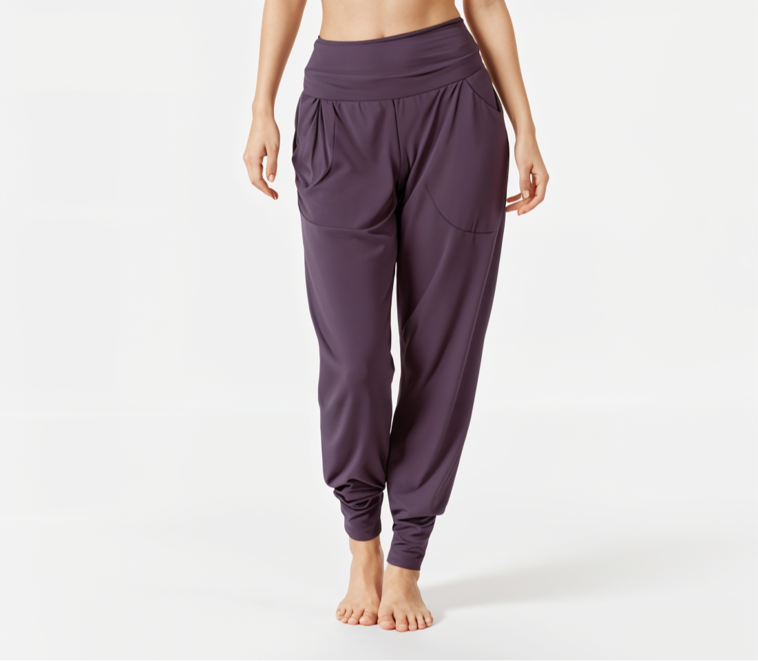 Yoga-Harempants "rheia" - velvet plum