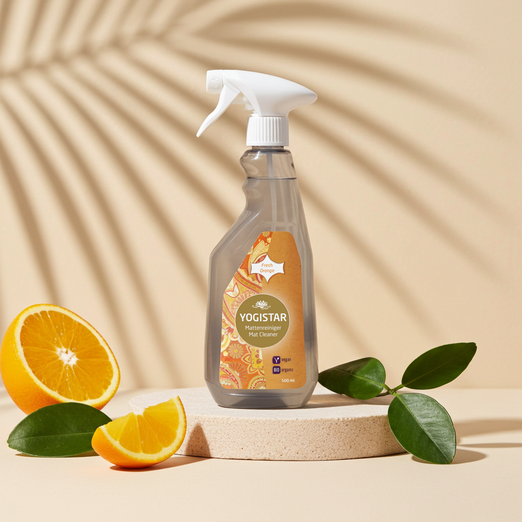 Organic yoga mat cleaner - fresh orange - 500 ml