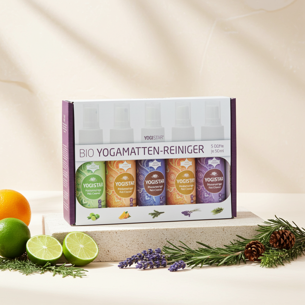 Bio Yogamatten-Reiniger 5 x 50 ml in der Box - YOGISHOP