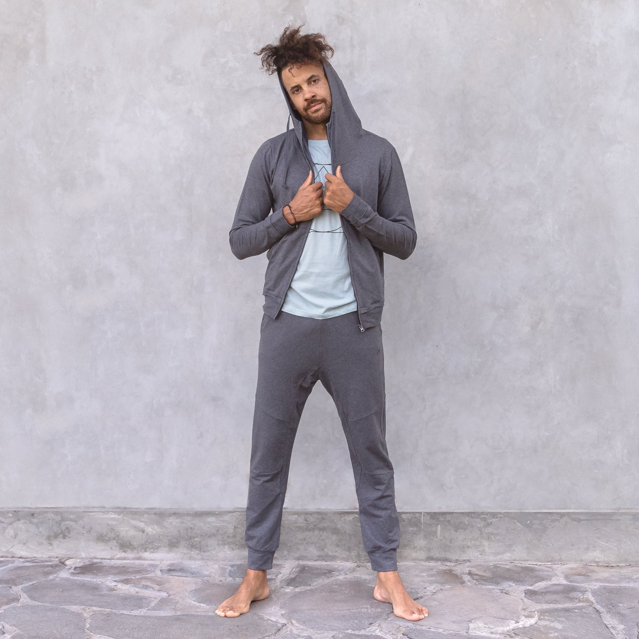 Yoga-Pants Adi - anthracite melange