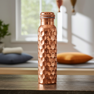 Kupferflasche diamant, 0,9 l - YOGISTAR