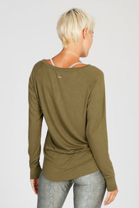 Cosy Longsleeve - Olive - YOGISHOP