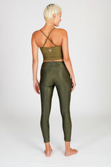 Yoga-Leggings Lux - snake olive