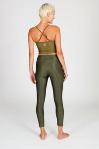 Yoga-Leggings Lux - snake olive - YOGISHOP