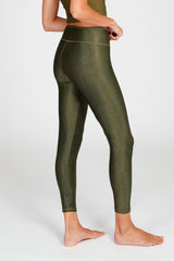 Yoga-Leggings Lux - snake olive
