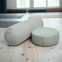 Velvet yoga set (meditation cushion corduroy + yoga bolster Yin corduroy)