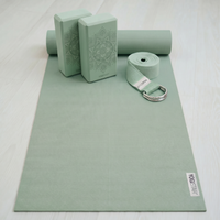 Yoga-Set Starter Edition - velvet mint (Yogamatte + 2 Yogablöcke + 1 Gurt) - YOGISTAR