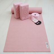 Yoga-Set Starter Edition - velvet rose (Yogamatte + 2 Yogablöcke + 1 Gurt) - YOGISTAR