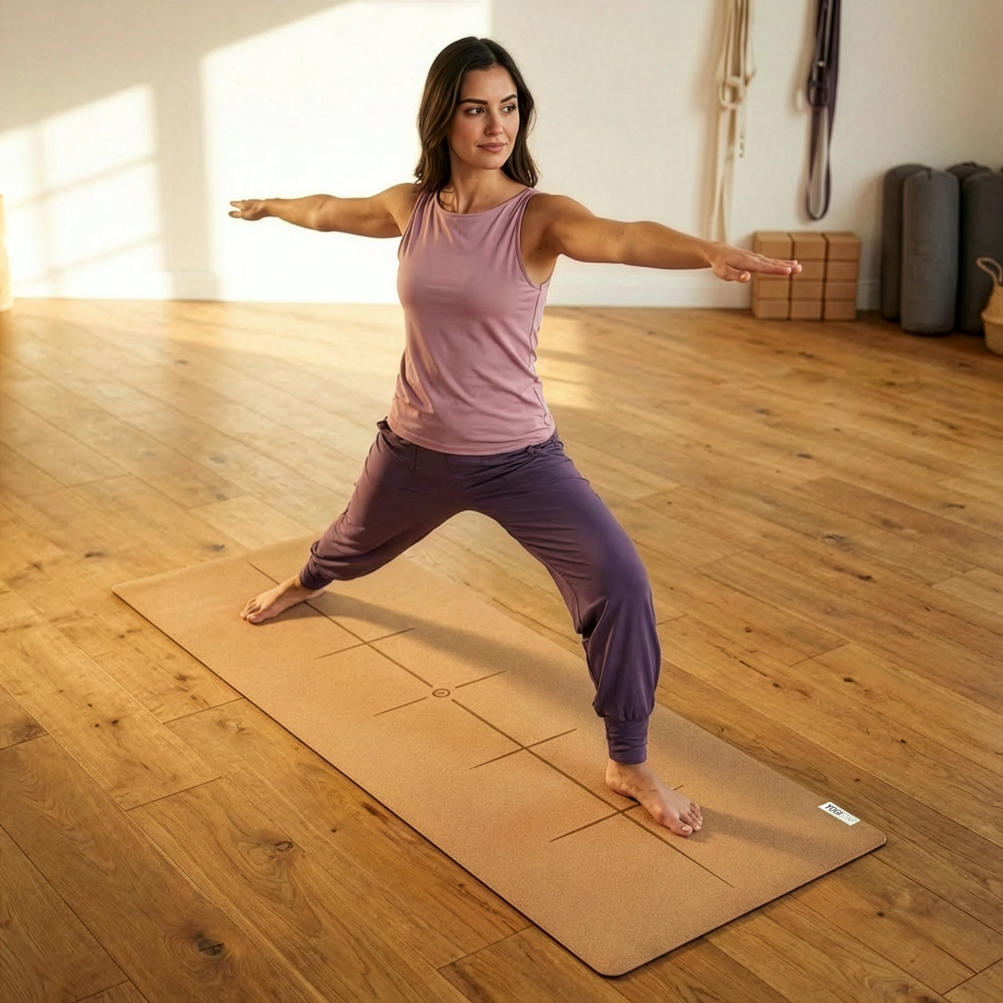 Yogamatte yogimat® cork nature - art collection - YOGISTAR