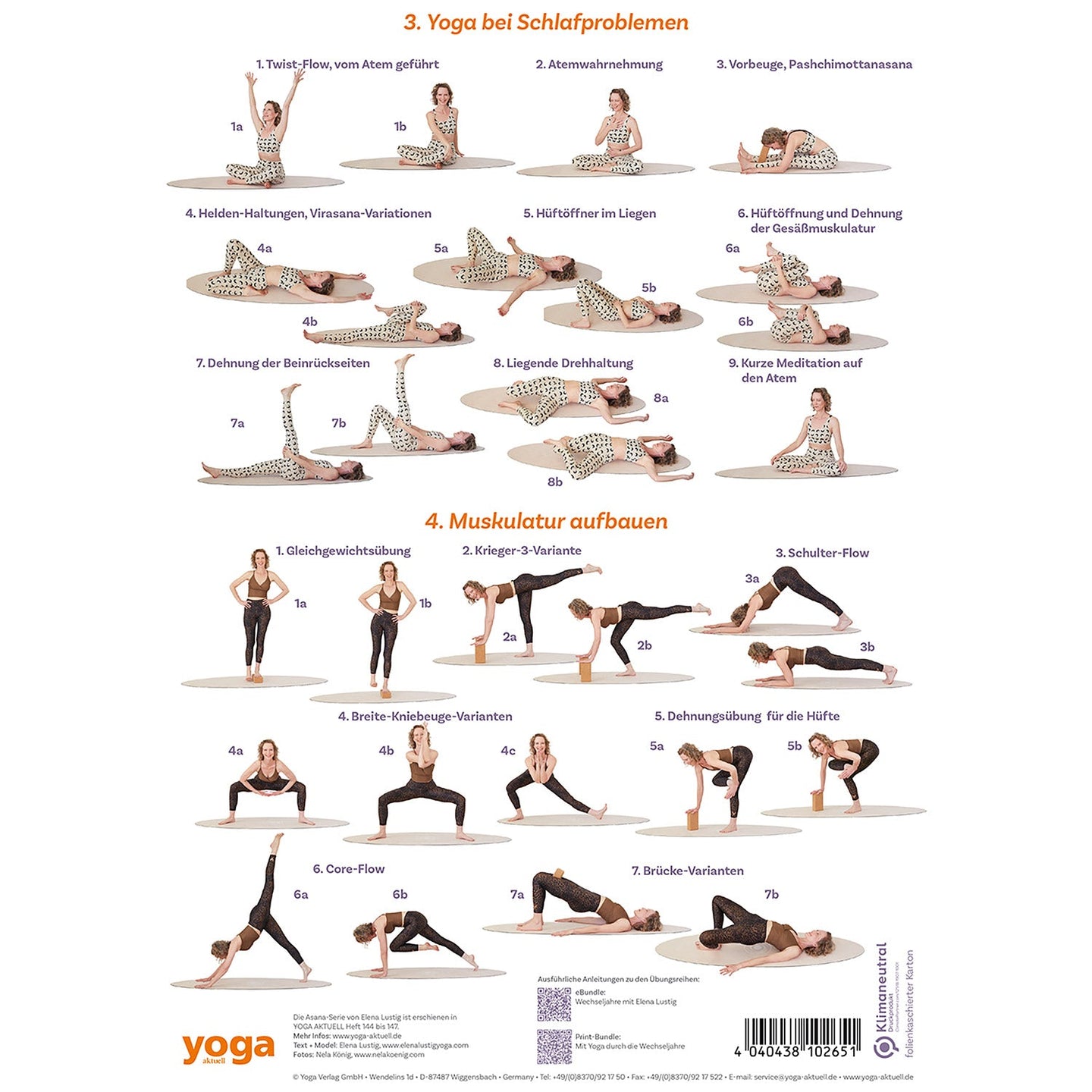 Mit Yoga durch die Wechseljahre Poster A4 - YOGISHOP