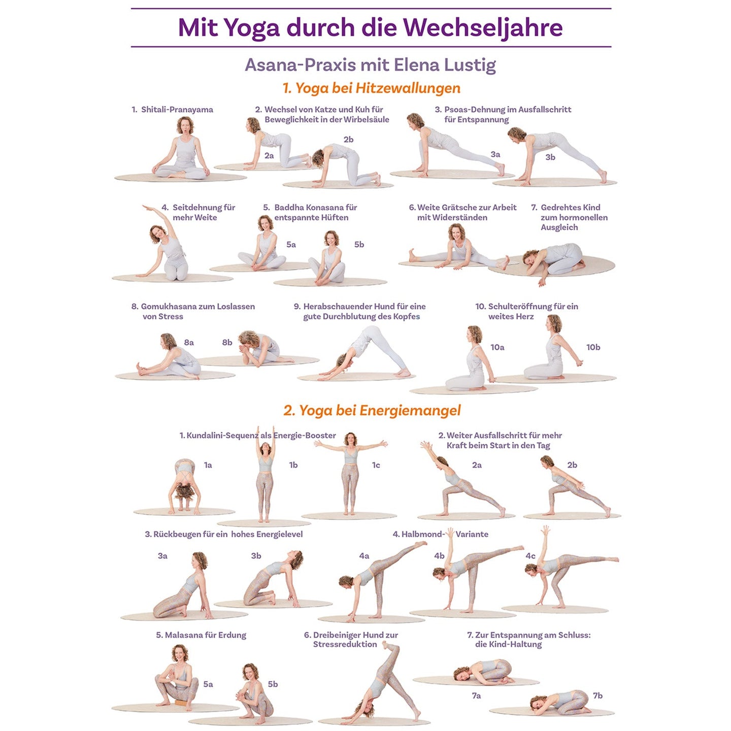 Mit Yoga durch die Wechseljahre Poster A4