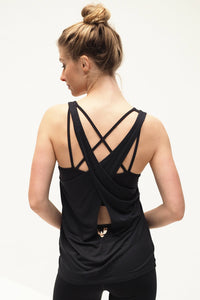 Yoga-Tank-Top "Aja Yoga" - anthracite - YOGISHOP