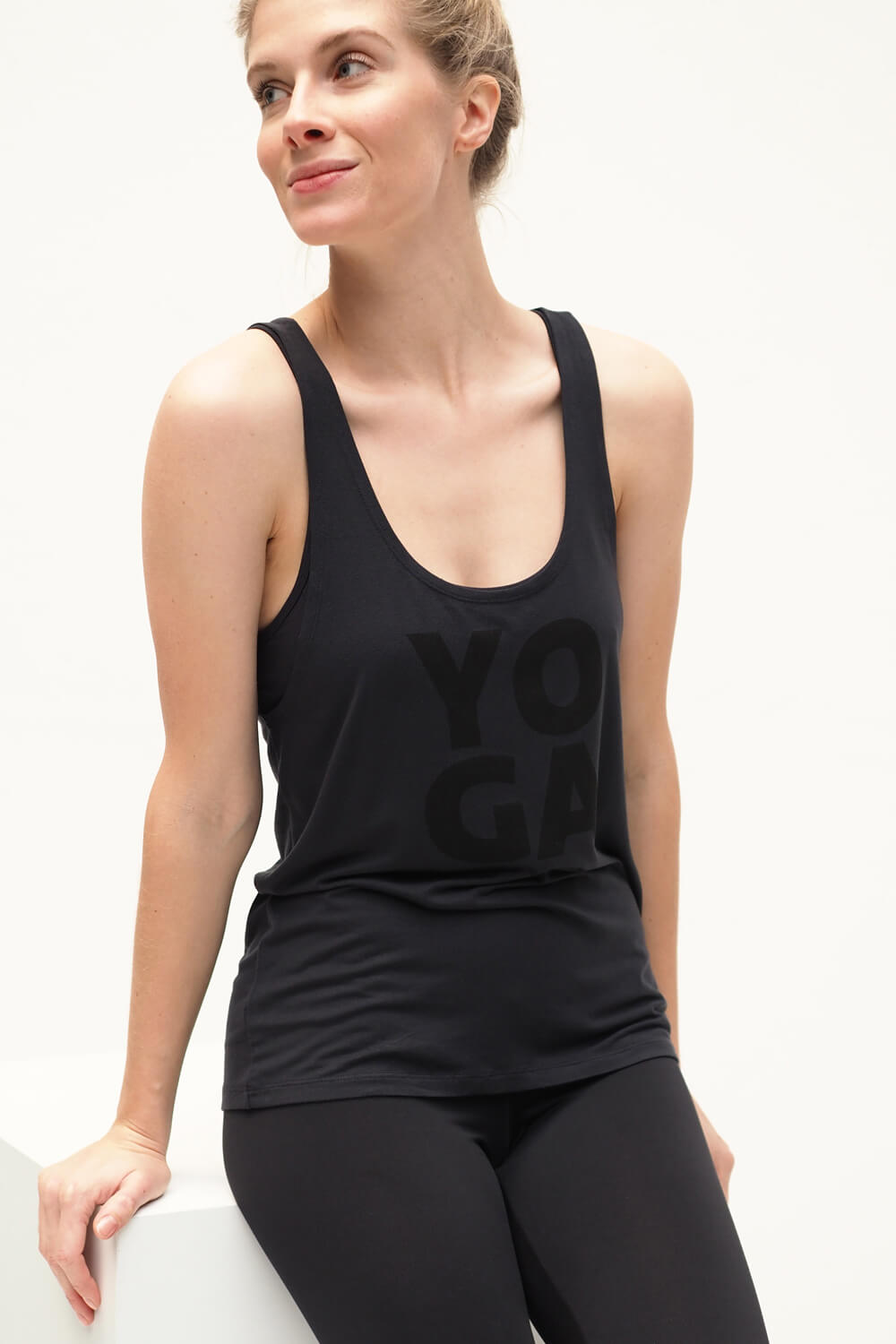 Yoga-Tank-Top "Aja Yoga" - anthracite - YOGISHOP