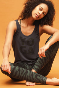 Yoga-Tank-Top "Aja Yoga" - anthracite - YOGISHOP