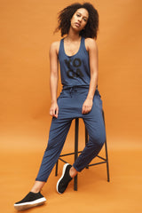 Yoga-Tank-Top "Aja Yoga" - blue - YOGISHOP