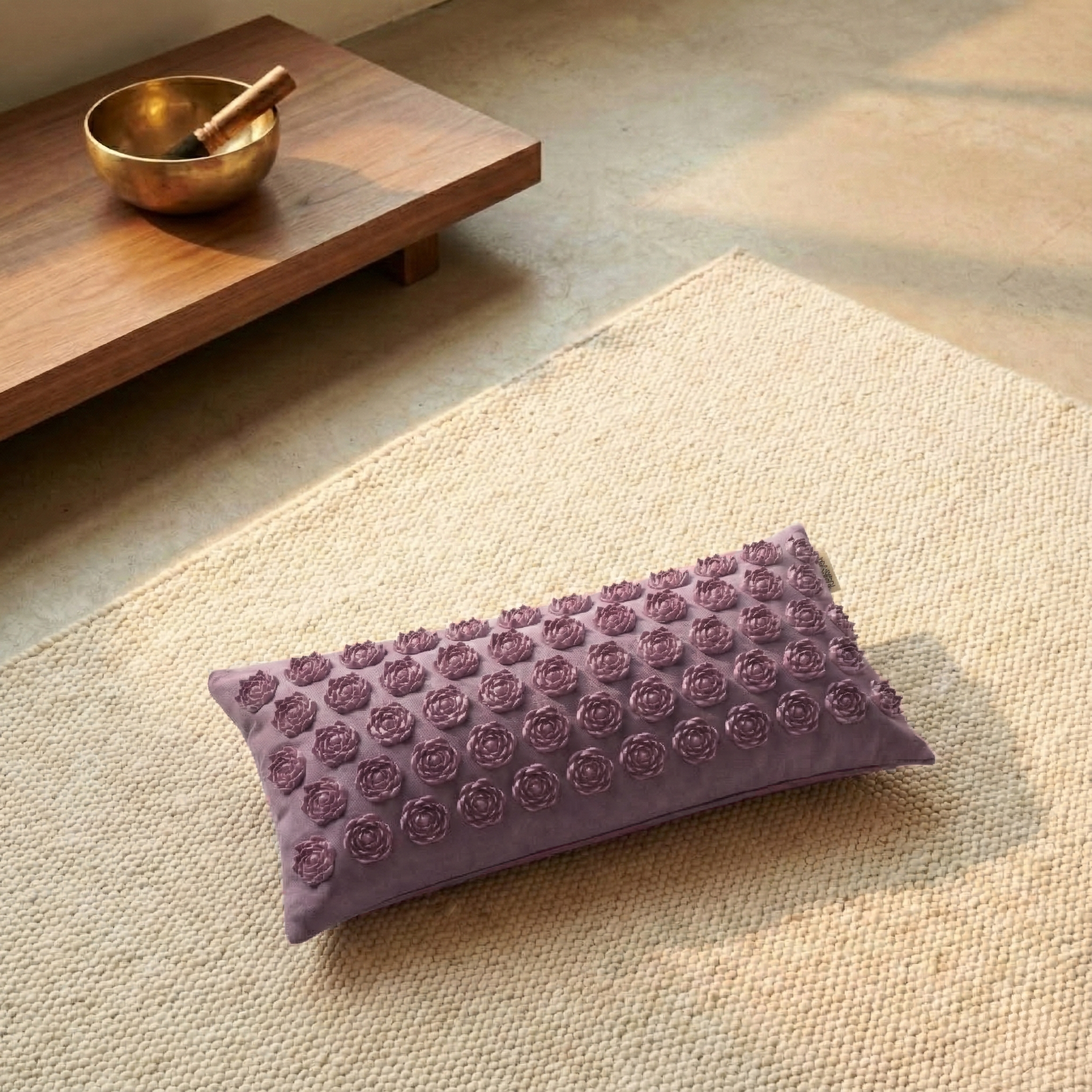 cuscino per agopressione akupress relax lotus - cotone organico