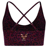 Yoga Bra Amba leo - ruby - YOGISHOP