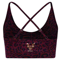 Yoga Bra Amba leo - ruby - YOGISHOP