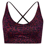Yoga Bra Amba leo - ruby - YOGISHOP
