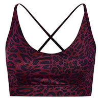 Yoga Bra Amba leo - ruby - YOGISHOP