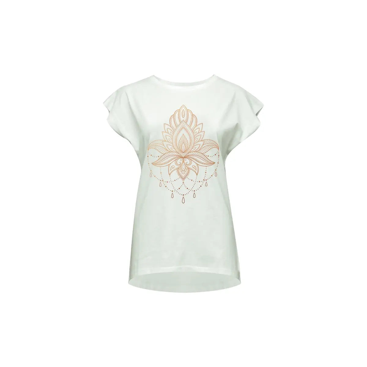 Yoga-T-Shirt Batwing „celestial flower“