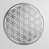 Blume des Lebens Wandschmuck aus Edelstahl - YOGISHOP