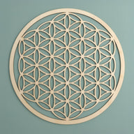 Blume des Lebens Wandschmuck aus Holz - YOGISHOP