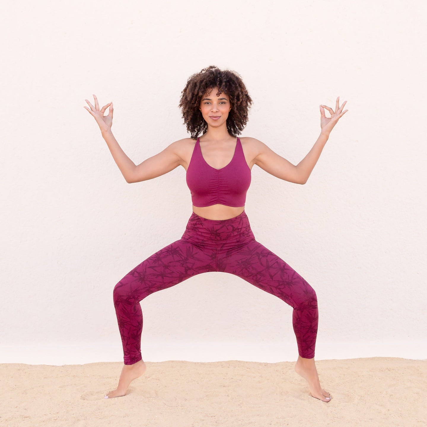 Yoga-Bra Carolina - berry - YOGISHOP
