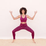 Yoga-Leggings Tosca - tencel berry - YOGISHOP