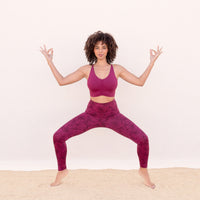 Yoga-Leggings Tosca - tencel berry - YOGISHOP