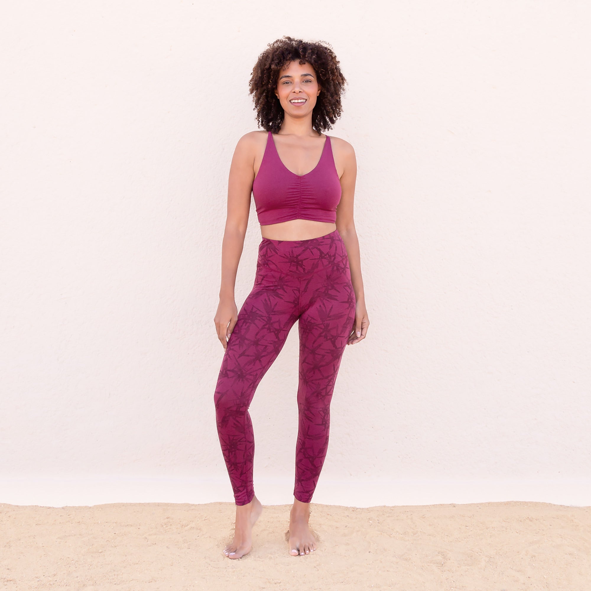 Yoga-Bra Carolina - berry - YOGISHOP