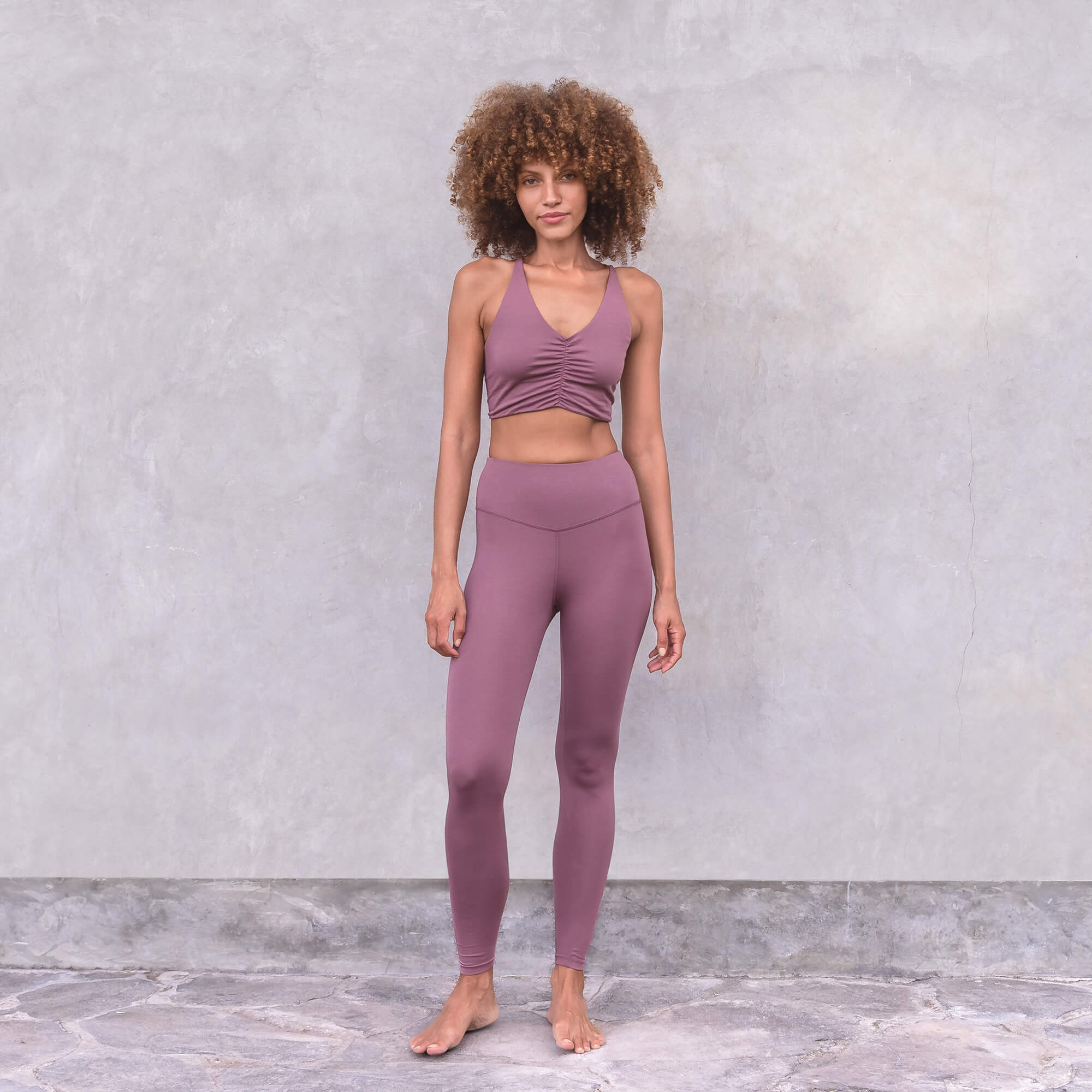 Yoga-Bra Carolina - rose taupe - YOGISHOP