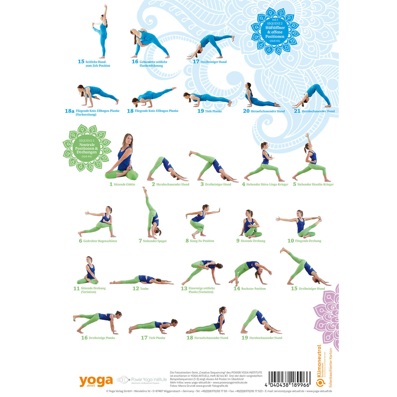 Creative Sequencing 1-3 Poster A4 - YOGISTAR