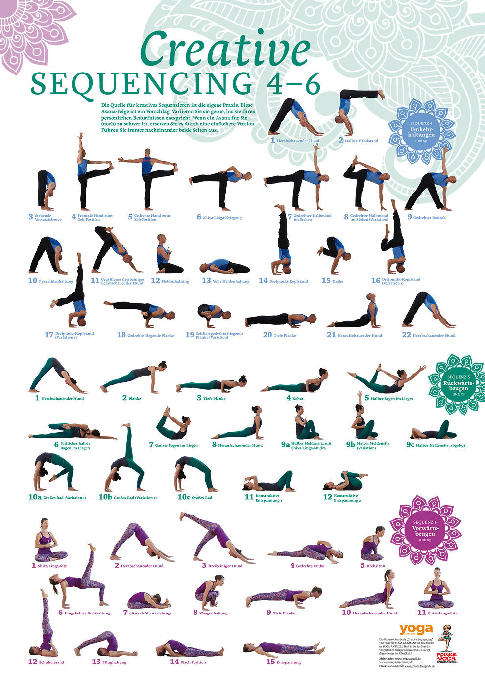 Creative Sequencing 4-6 Poster von Yoga Aktuell - YOGISHOP