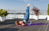 Yoga-Leggings "Devi" - Ikat aqua - YOGISHOP