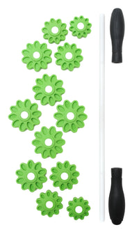 Faszienroller / Massageroller green flower - YOGISHOP