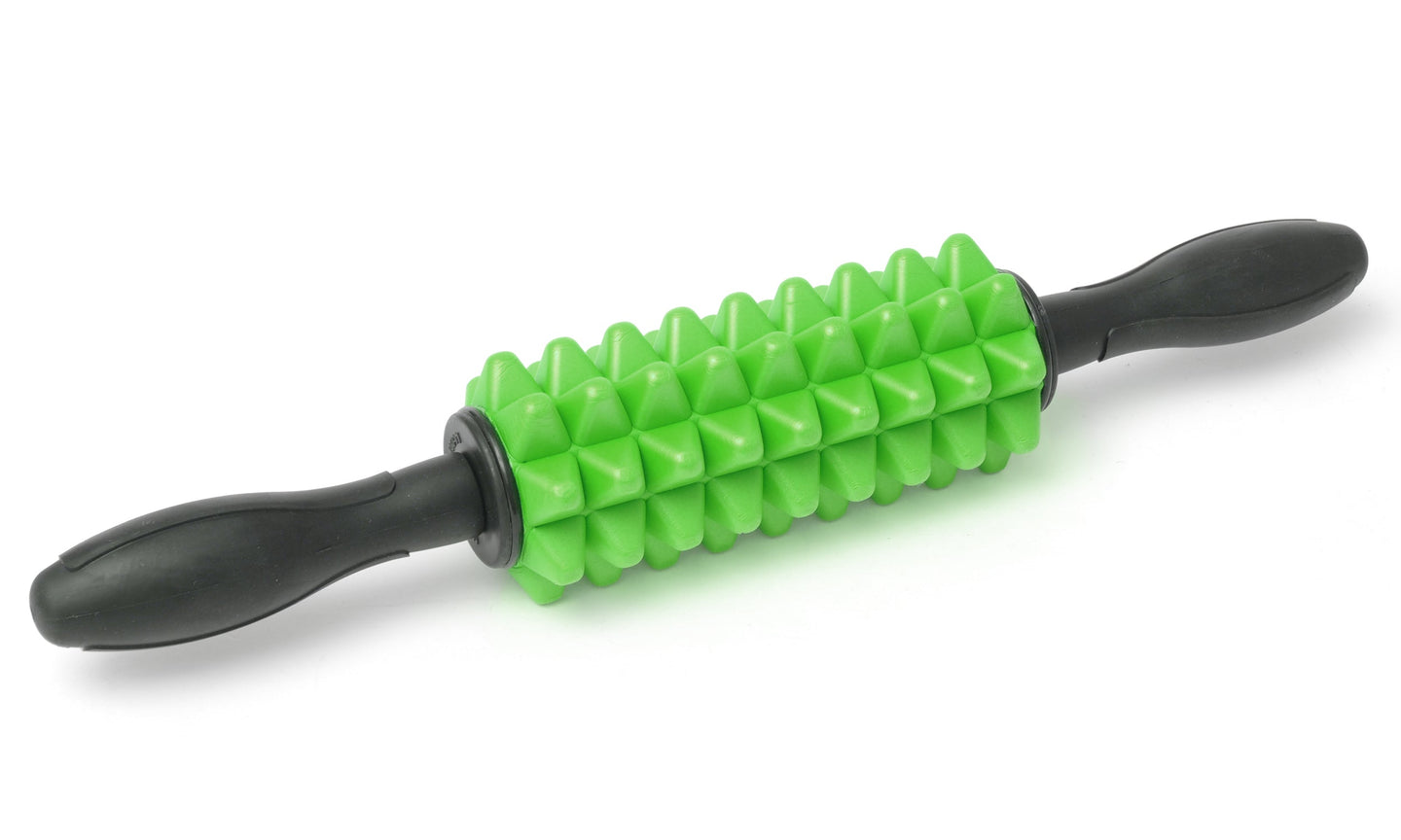 Faszienroller / Massageroller mit Griffen - green - YOGISHOP