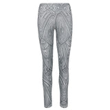 Yoga-Leggings Ganga 7/8 - mandala grey - YOGISHOP